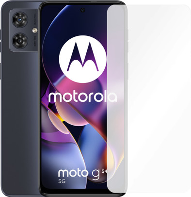 Motorola Moto G54 256GB Blauw 5G + Just in Case Tempered Glass Screenprotector is nooit meer leverbaar