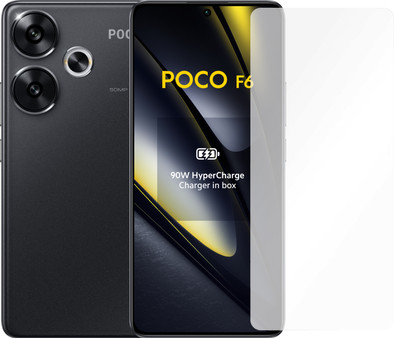 POCO F6 512GB Zwart 5G + Just in Case Tempered Glass Screenprotector is nooit meer leverbaar
