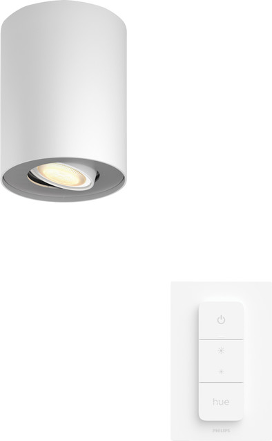 Philips Hue Pillar Opbouwspot White Ambiance - Wit - 1-spots + Dimmer is nooit meer leverbaar