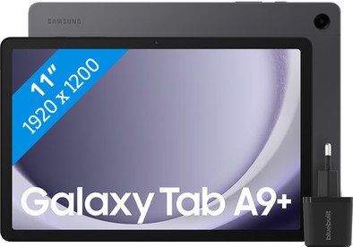 Samsung Galaxy Tab A9 Plus 11 inch 128GB Wifi en 5G Grijs + BlueBuilt Oplader is nooit meer leverbaar