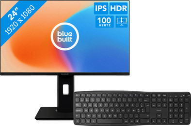 BlueBuilt 24-inch Full HD + BlueBuilt Wireless USB Keyboard AZERTY is no longer available