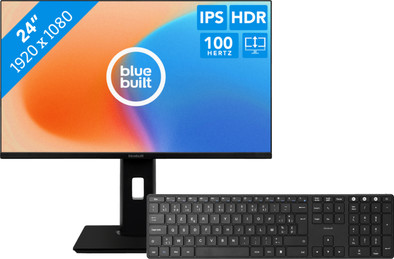 BlueBuilt 24-inch Full HD + BlueBuilt Wireless Bluetooth Keyboard Pro AZERTY is no longer available