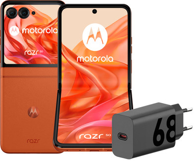 Le produit Motorola Razr 50 256 Go Orange 5G + Motorola Chargeur 30 W Noir + Câble USB-C 1 m Noir ne sera plus jamais disponible
