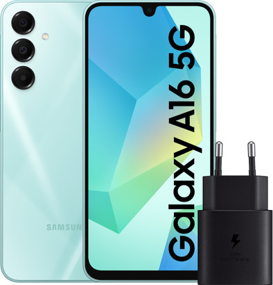 Le produit Samsung Galaxy A16 128 Go Vert 5G + Samsung Chargeur 25 W Noir ne sera plus jamais disponible