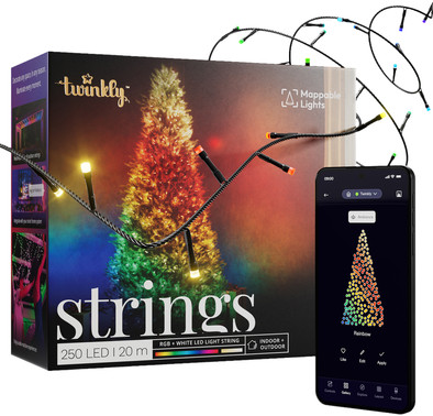 Twinkly Smart Christmas Lights White and Colored Light 250 Lights is no longer available