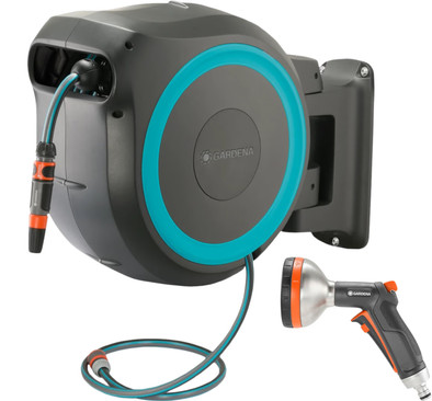 Le produit Gardena Dévidoir Mural Automatique PowerRoll XL P4A Set + Premium Pistolet d'Arrosage Métal ne sera plus jamais disponible