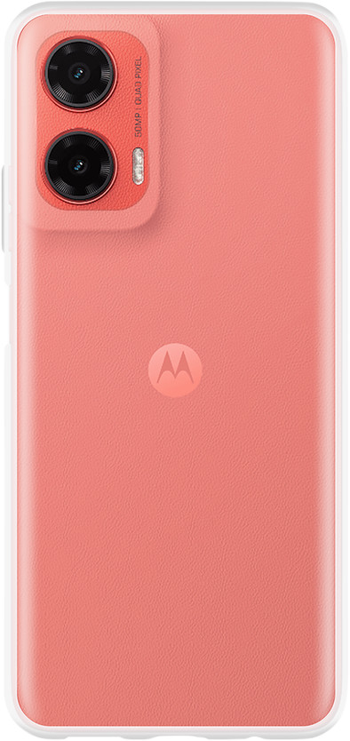 Just in Case Soft Design Motorola Moto G35 Back Cover Transparant is nooit meer leverbaar