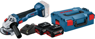 Bosch Professional GWS 18V-10 5,0 Ah GBA Accu (2x) Starterspakket is nooit meer leverbaar