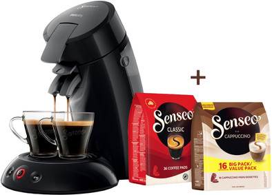 Le produit Philips Senseo Original HD6553/67 Noir + 52 Dosettes de Café ne sera plus jamais disponible