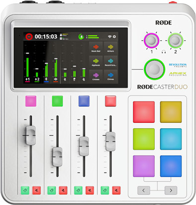 Rode Rodecaster Duo Wit is nooit meer leverbaar