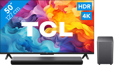 TCL 4K LED 50P61B + TCL S55H 2.1 Soundbar is no longer available