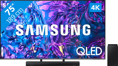Samsung QLED 4K 75Q74D (2024) + Samsung HW-B530 (2022) is nooit meer leverbaar
