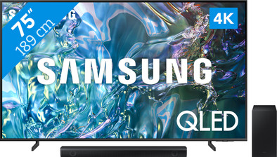 Samsung QLED 4K 75Q64D (2024) + Samsung HW-B530 (2022) is nooit meer leverbaar