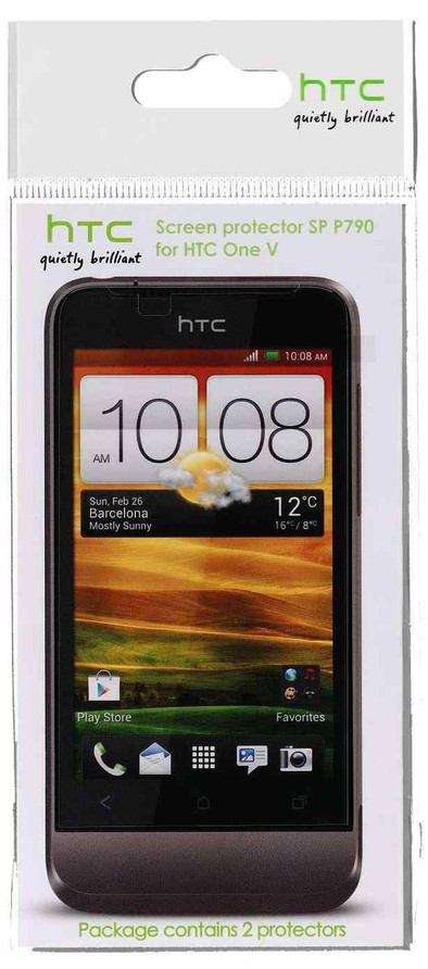 HTC Screenprotector HTC One V Duo Pack is nooit meer leverbaar