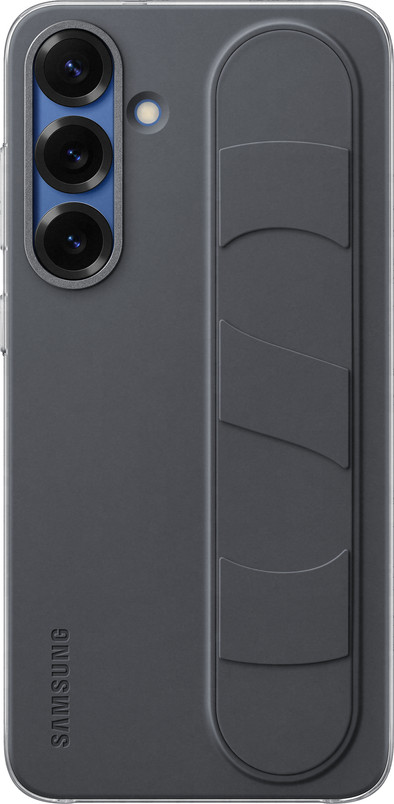 Samsung S25 Plus Standing Grip Back Cover Zwart is nooit meer leverbaar