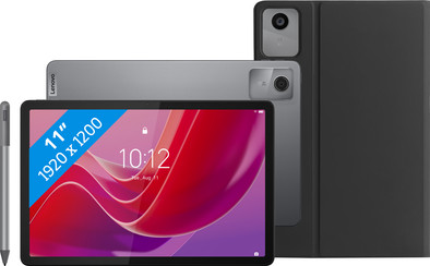 Lenovo Tab M11 11 inch 128GB 8GB RAM Wifi met Tab Pen Grijs + BlueBuilt Book Case Zwart is nooit meer leverbaar
