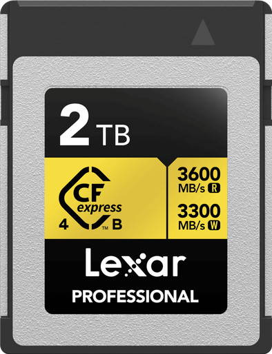 Le produit Lexar Professional GOLD 4.0 2 To CFexpress Type B ne sera plus jamais disponible