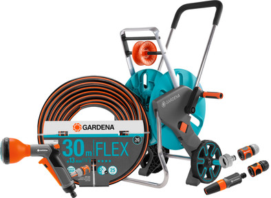 Gardena Comfort FLEX 1/2 30m CleverRoll M Easy Classic Broespakket is nooit meer leverbaar