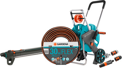 GARDENA Comfort FLEX 1/2 30m CleverRoll M Large Sprinkler Pack is no longer available