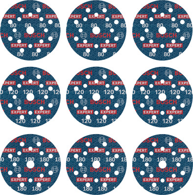 Le produit Bosch Professional EXPERT O780 125 millimètres K80, K120, K180 (9x) ne sera plus jamais disponible