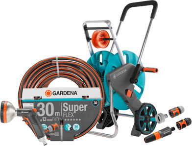 Gardena Premium SuperFLEX 30m CleverRoll M Premium Broespakket is nooit meer leverbaar
