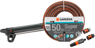 GARDENA Premium SuperFLEX 50m Medium Sprinkler Pack is no longer available