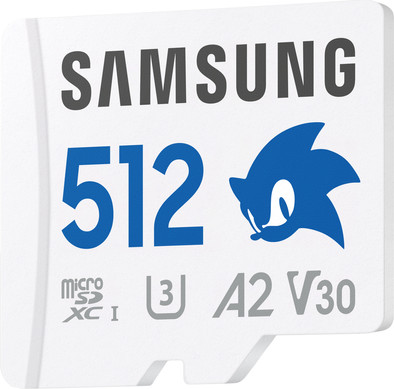 Samsung MicroSDXC PRO Plus 512GB Sonic the Hedgehog is nooit meer leverbaar