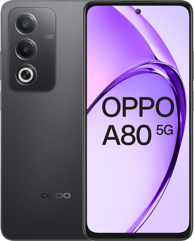 OPPO A80 Zwart 256GB 5G is nooit meer leverbaar