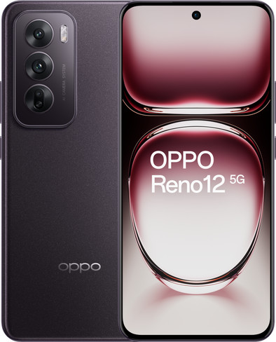 OPPO Reno12 256GB Zwart 5G is nooit meer leverbaar