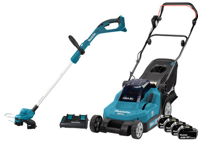 Le produit Makita DLM382CM2 avec Batterie 4,0 Ah (2x) + Makita DUR193Z + Batterie 5,0 Ah 18 V (2x) ne sera plus jamais disponible