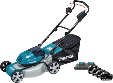 Makita DLM463PT incl. 5,0 Ah Accu (2x) + 5,0 Ah 18V Accu (2x) is nooit meer leverbaar