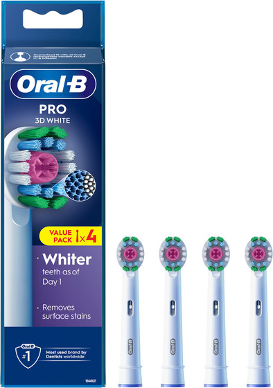 Oral-B Pro 3D White (4 stuks) is nooit meer leverbaar