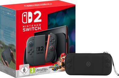 Nintendo Switch 2 + Mario Kart World + BlueBuilt beschermhoes is nooit meer leverbaar