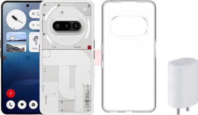 Nothing Phone (3a) 128GB Wit 5G + Accessoirepakket is nooit meer leverbaar