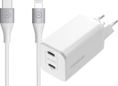 Le produit BlueBuilt Chargeur Power Delivery et Quick Charge 65 W + Câble Lightning Nylon Blanc 1,5 m Blanc ne sera plus jamais disponible
