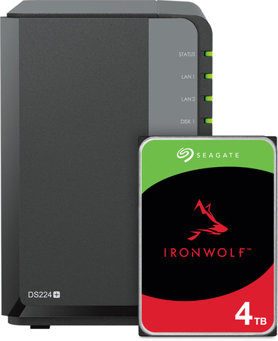 Synology DS224+ + Seagate IronWolf 4TB is nooit meer leverbaar