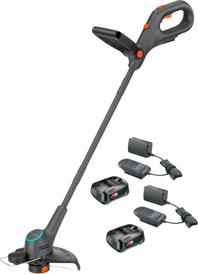Gardena EasyTrim 25/18V P4A Solo 2,5 Ah Accu (2x) Starterspakket is nooit meer leverbaar