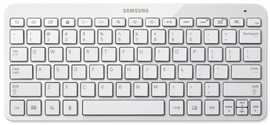 Samsung Galaxy Tab Bluetooth Keyboard Wit Qwerty is nooit meer leverbaar