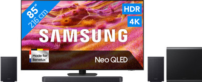 Samsung 85" Neo QLED QN90F 4K (2025) + Samsung HW-Q990F (2025) is nooit meer leverbaar