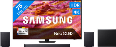 Samsung 75" Neo QLED QN90F 4K (2025) + Samsung HW-Q930F (2025) is nooit meer leverbaar