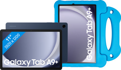 Samsung Galaxy Tab A9 Plus 11 inch 6GB/128GB Wifi Blauw + BlueBuilt Kids Cover Blauw is nooit meer leverbaar