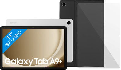 Samsung Galaxy Tab A9 Plus 11 inch 6GB/128GB Wifi Zilver + Beschermpakket is nooit meer leverbaar