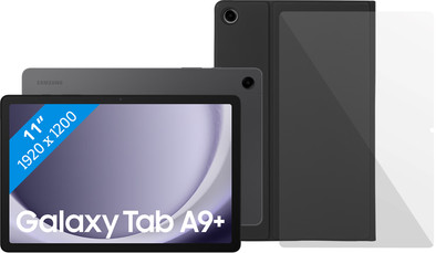 Samsung Galaxy Tab A9 Plus 11 inch 6GB/128GB Wifi en 5G Grijs + Beschermpakket is nooit meer leverbaar