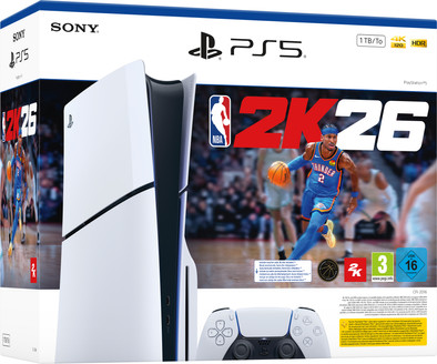 PlayStation 5 Slim Disc Edition + NBA 2K26 is nooit meer leverbaar