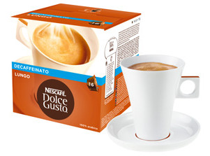 Dolce Gusto Cups Lungo Decaffeinato 16 dranken is nooit meer leverbaar