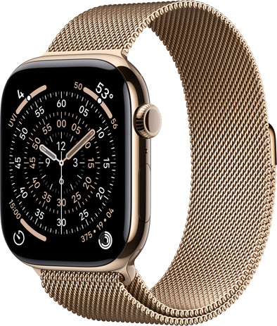 Apple Watch Series 11 Cellular 46mm Titanium Gold Milanese Loop M/L is no longer available