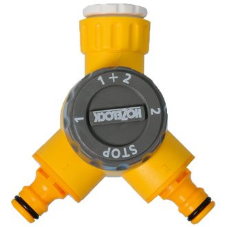 Hozelock Dubbele kraanaansluiting is nooit meer leverbaar