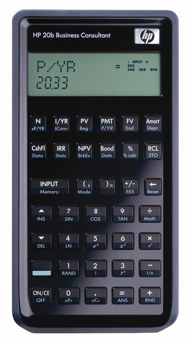 HP 20B Business Consultant Calculator is nooit meer leverbaar