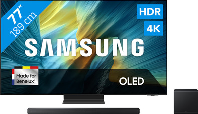 Samsung 77" OLED S95F 4K (2025) + Samsung HW-QS700F (2025) is nooit meer leverbaar