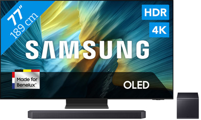Samsung 77" OLED S95F 4K (2025) + Samsung HW-Q990F (2025) is nooit meer leverbaar